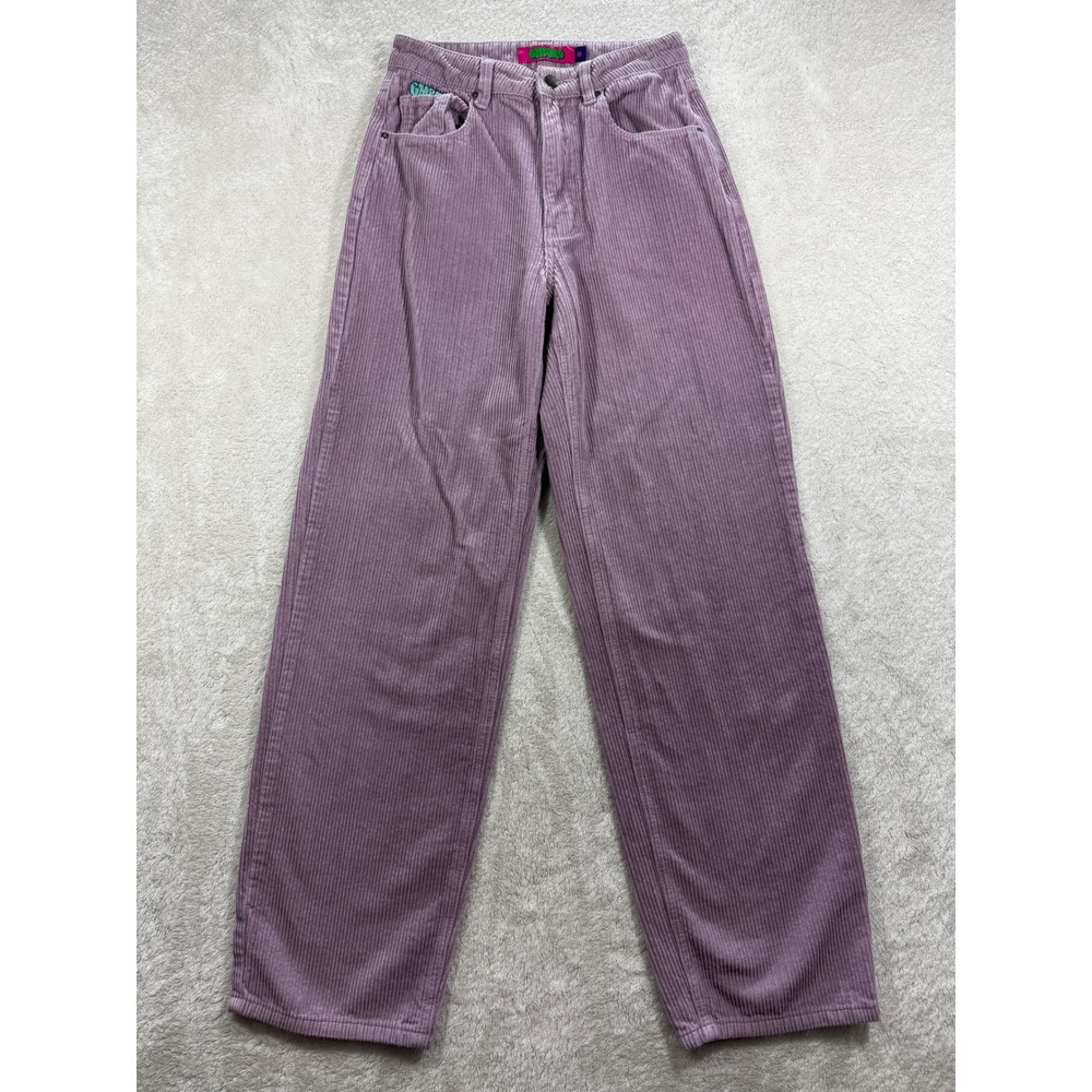 Empyre Womens Tori Corduroy‎ Skate Streetwear Purple Pants 0 Meas: 25x30
